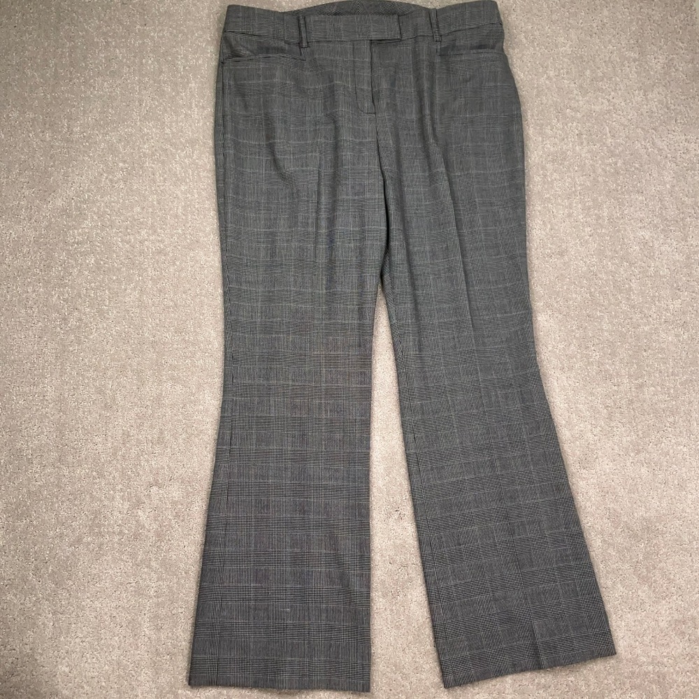 Tahari Pant Suit Women 16 Gray Glen Plaid Classic Power Suit Office Corporate - Picture 10 of 16